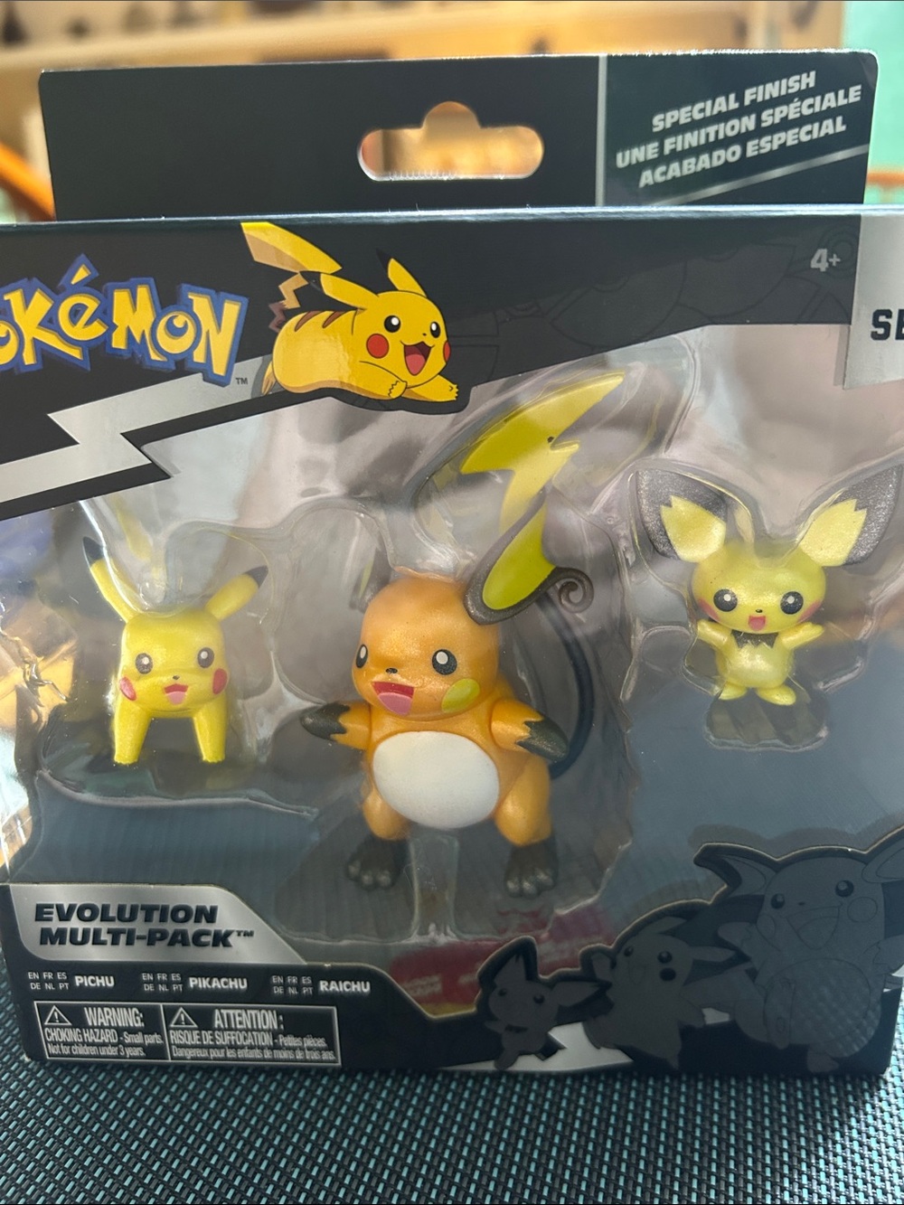 Pokemon Yellow Pikachu, Raichu & Pichu Figure 3-Pack
